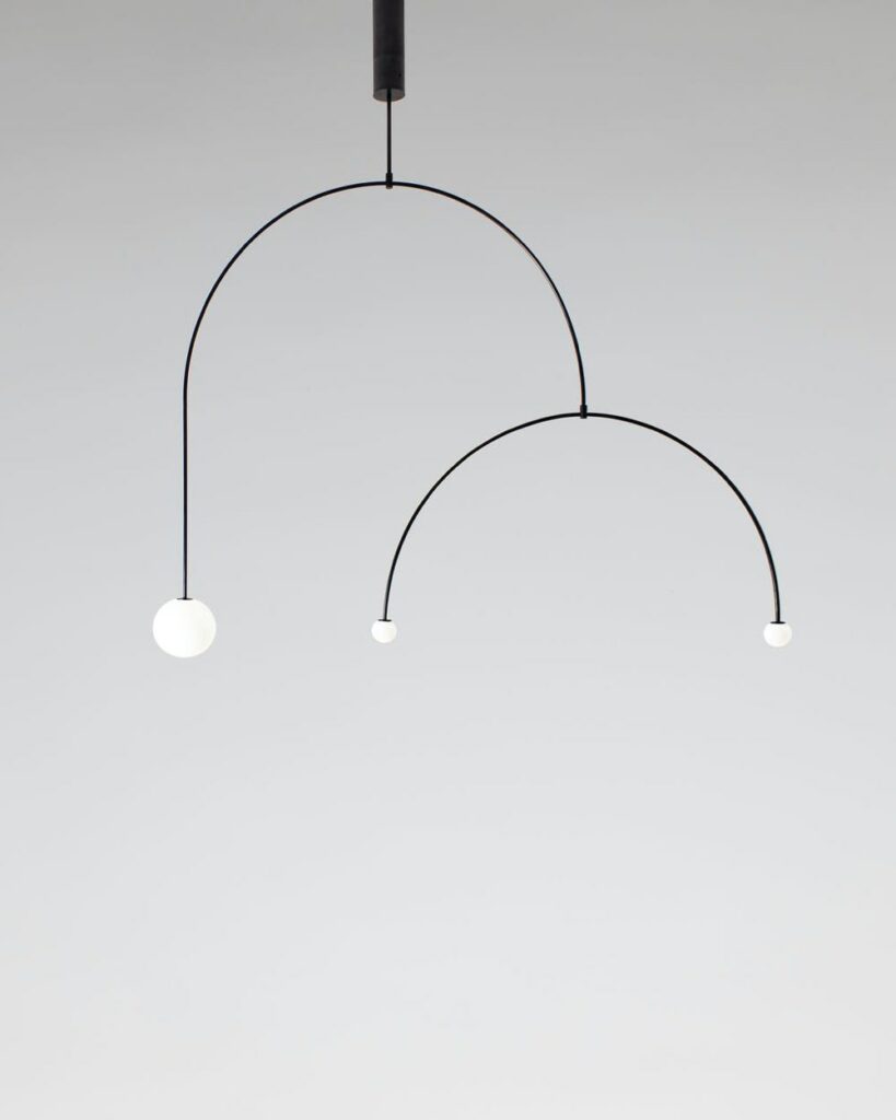 Mobile Chandeliers by Michael Anastassiades | Minimalist Lamp Design