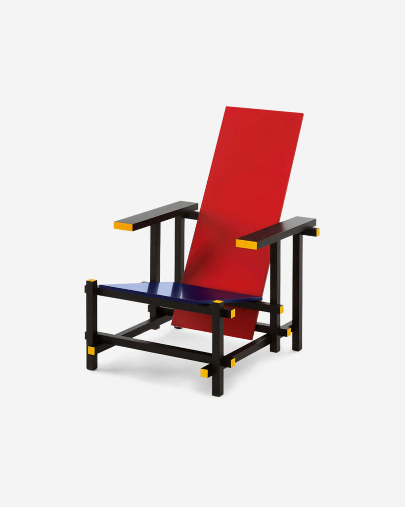 Gerrit Rietveld, Red and Blue Chair, 1923 © Image Courtesy Rietveld Originals