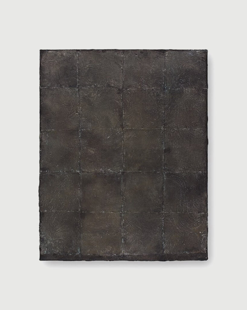 Hideaki Yamanobe, Works on Paper and Canvas, 12.11. - 17.12.2016, Moon Grid 2015-1, 48 x 38 cm, Japan Art Gallery