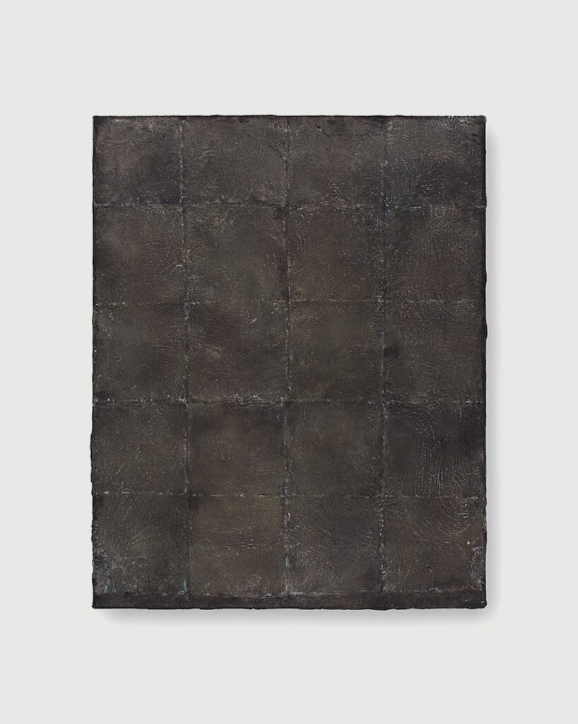 Hideaki Yamanobe, Works on Paper and Canvas, 12.11. - 17.12.2016, Moon Grid 2015-1, 48 x 38 cm, Japan Art Gallery