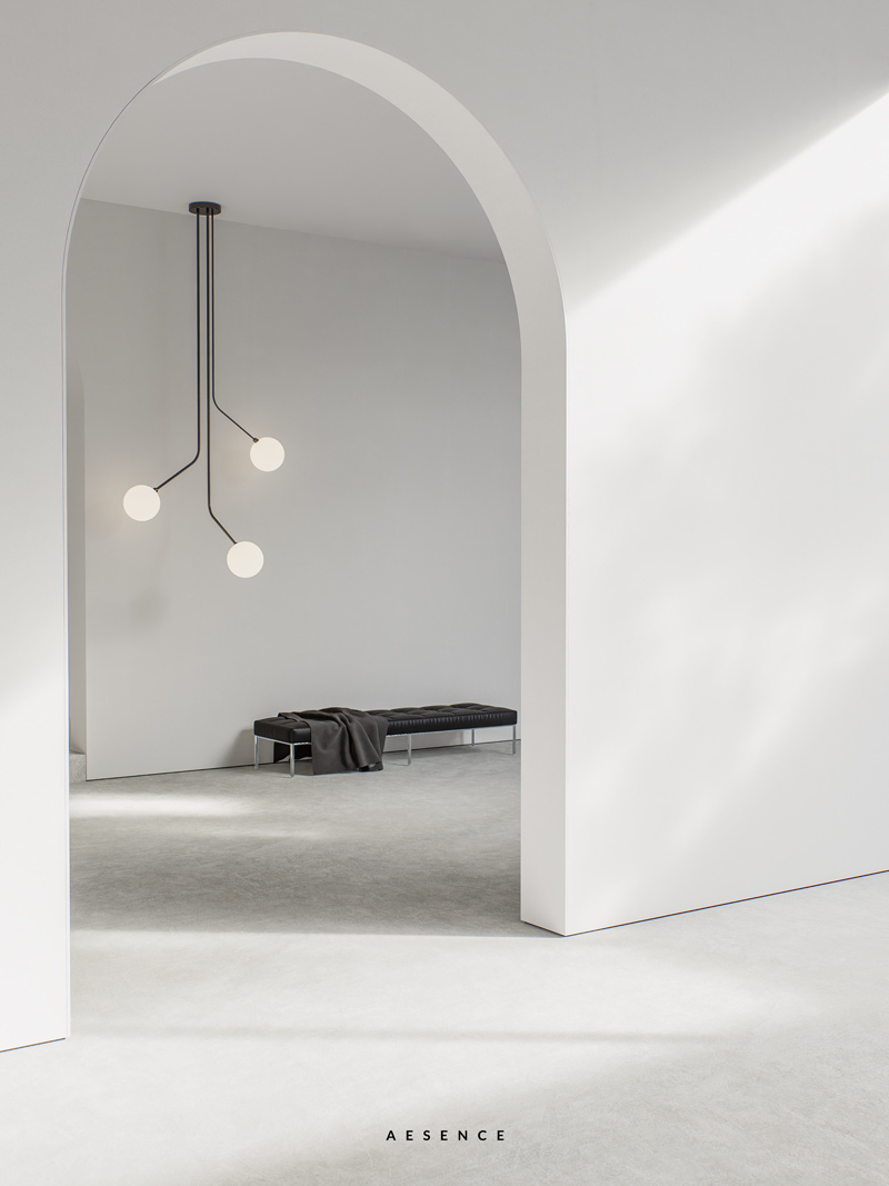 Minimalist design & art gallery by Studio Aesence