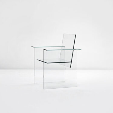 SHIRO KURAMATA, Glass Chair, designed 1976. Produced by the Mihoya Glass Co. Ltd., Japan