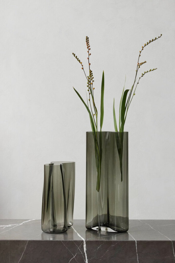 Interior Shot of the Minimalist Vase Aer by Gabriel Tan for Menu
