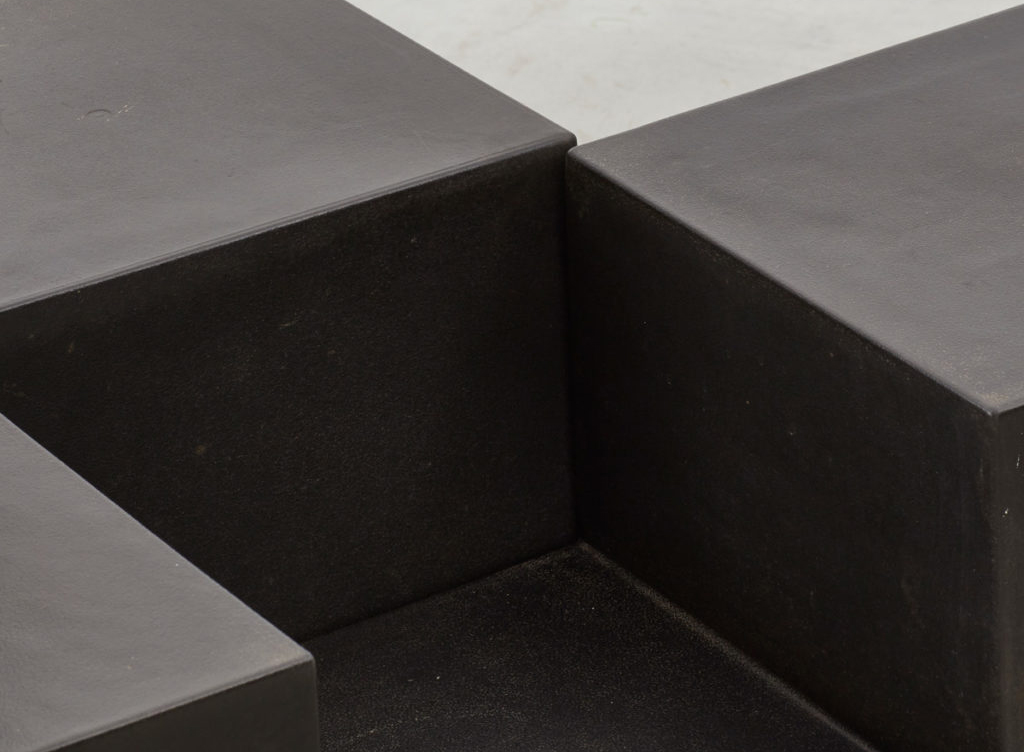 Detail of the Black Gli Chess series by Mario Bellini