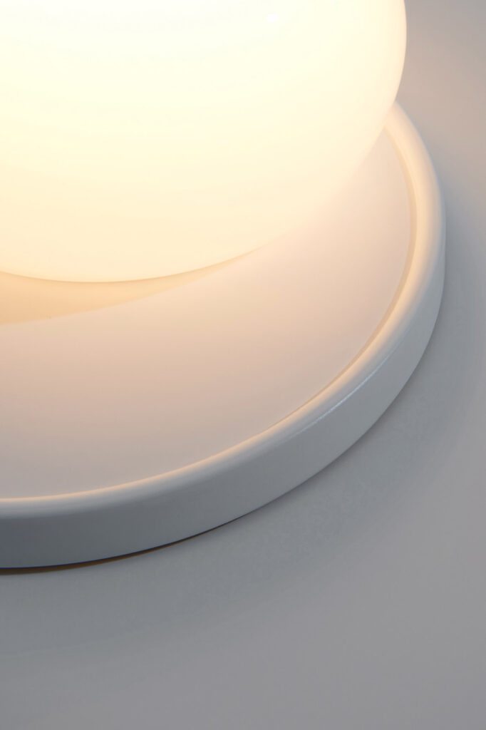 A detail shot of the lamp