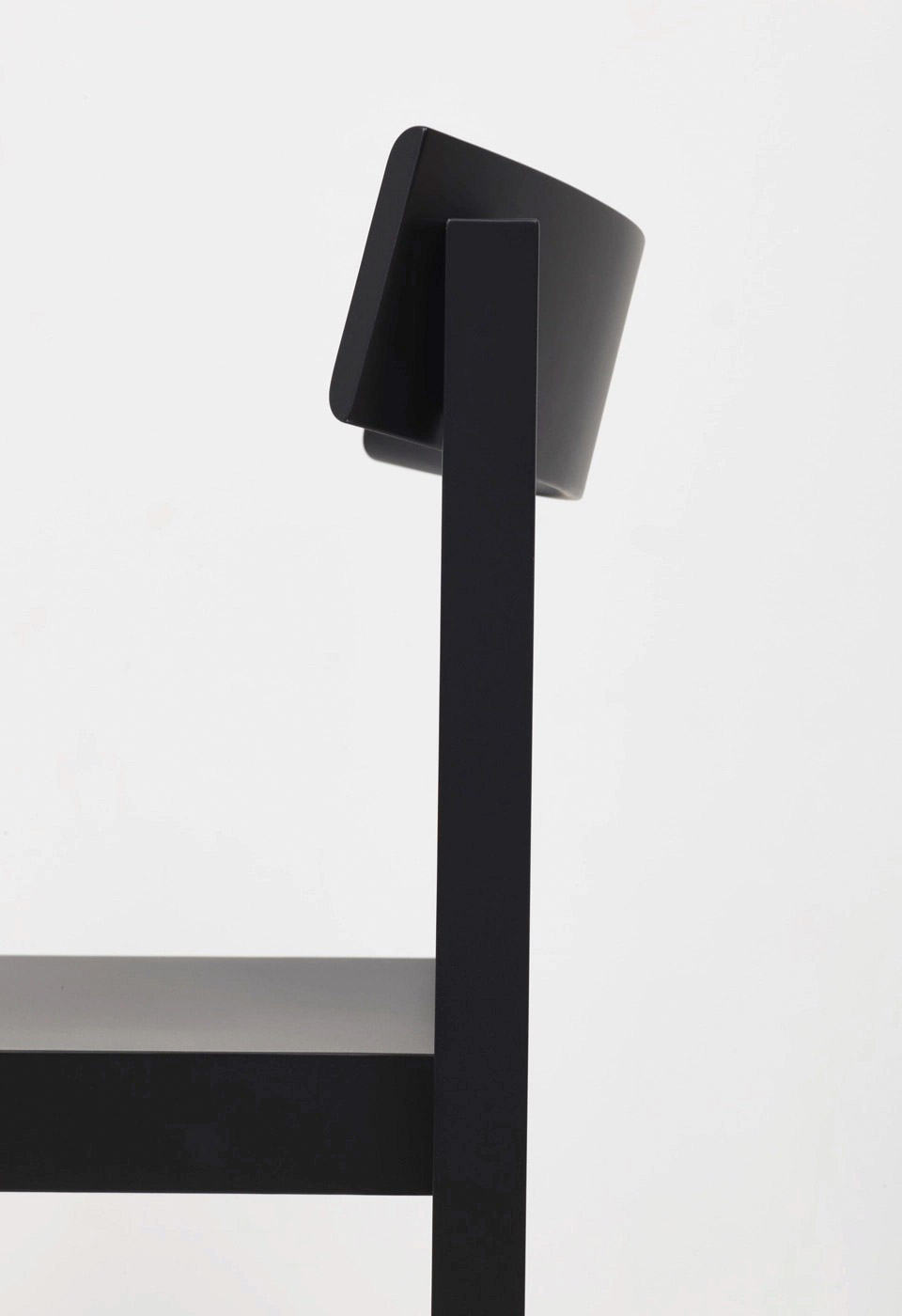 Minimalist Black Chair by Konstantin Grcic