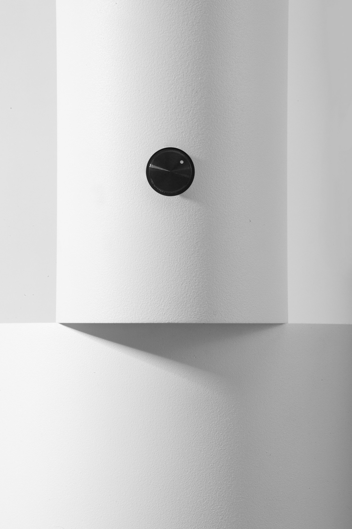 Detail of White Minimalist Table Lamp "Abyss" by FROM LIGHTING