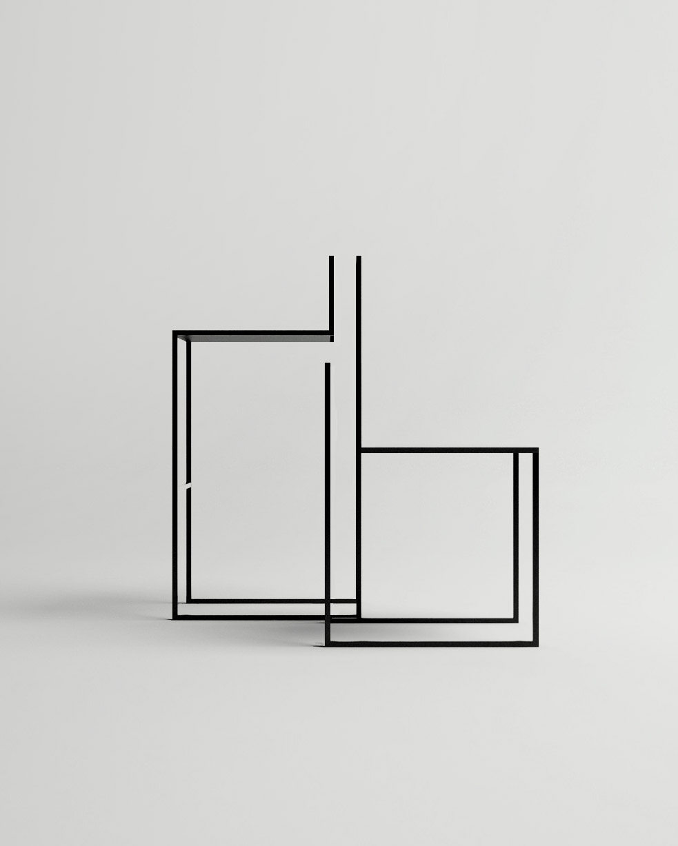 Minimalist Chair "Gentle Hint" by Nissa Kinzhalina