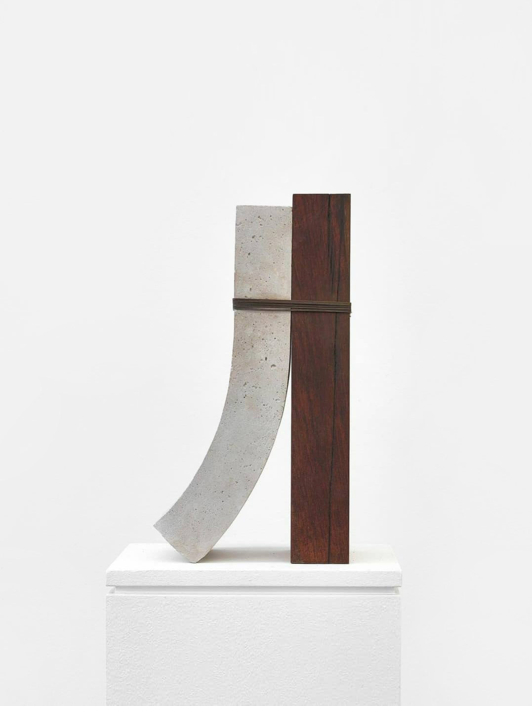 Bruno Cançado, 2020, concrete, wood, wire, 46 x 25 x 15 cm