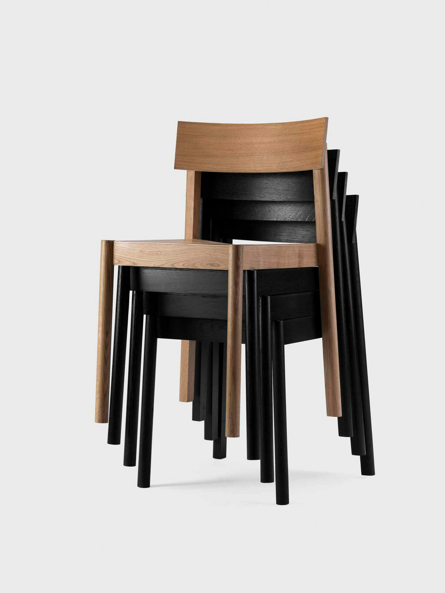 Stacked Chairs called Citizen Chair by etc.etc. Studio