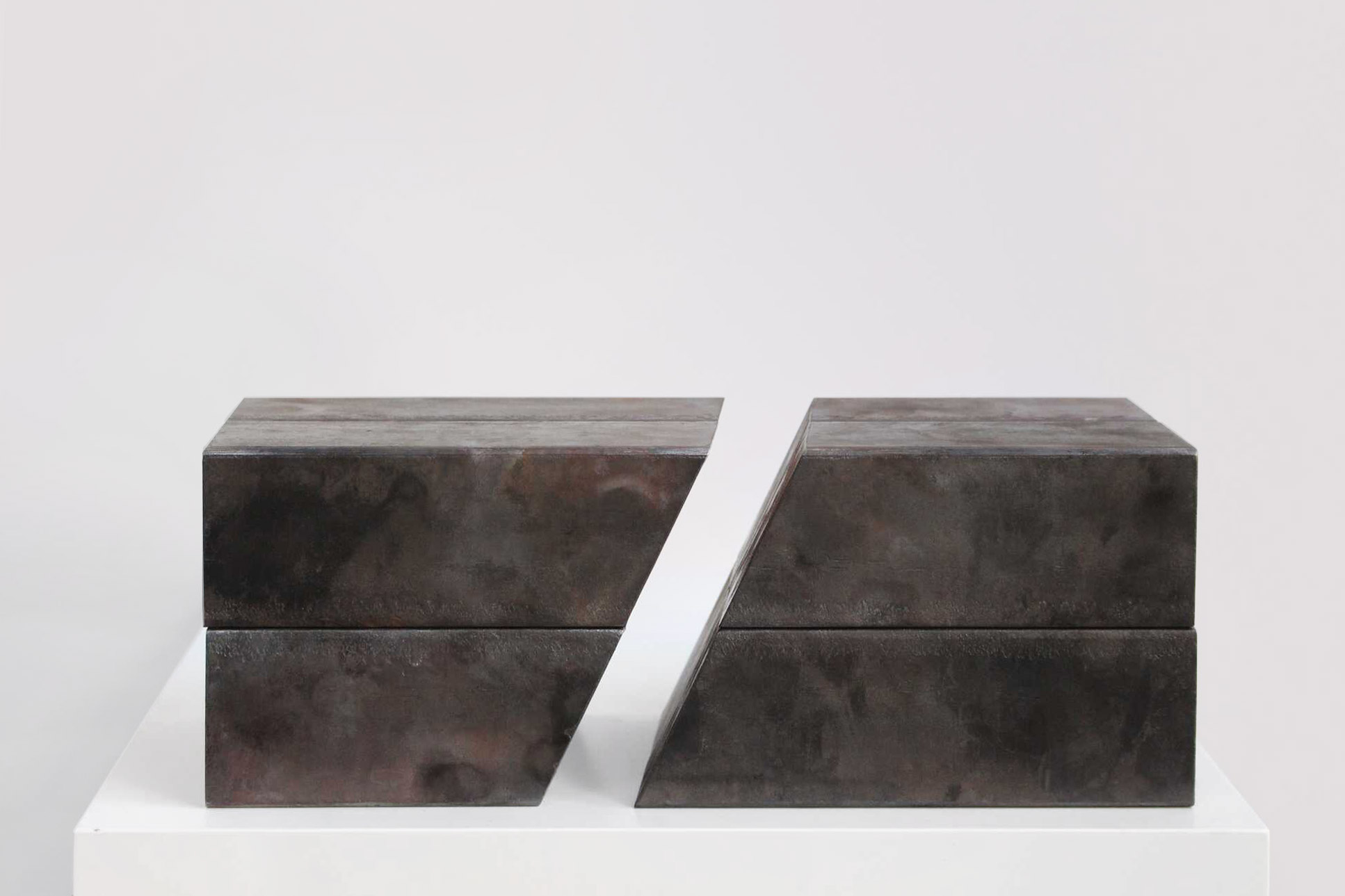 Minimalist Steel Sculpture by Jürgen Heinz