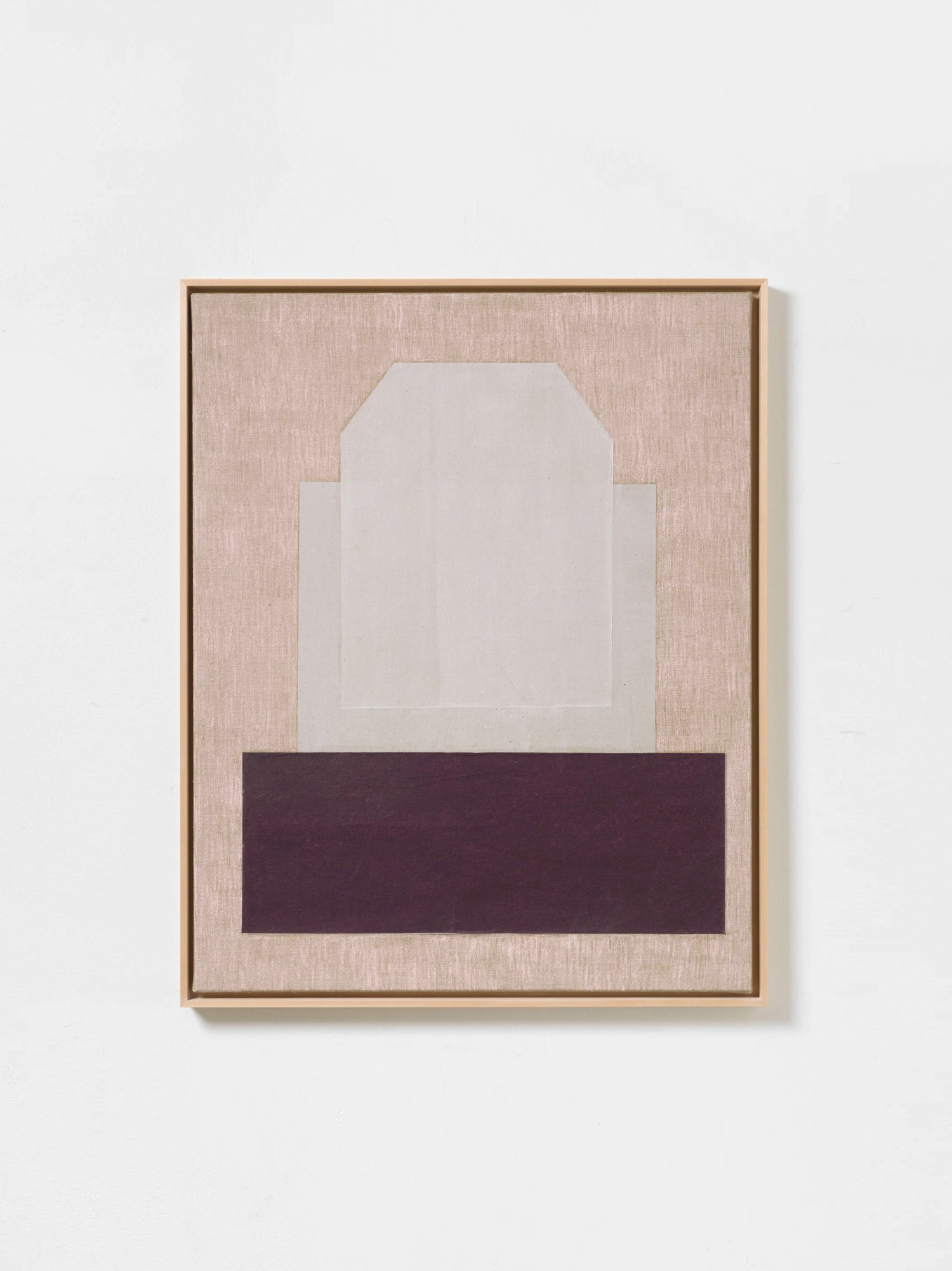 Kim Bartelt, Solid Base, 2022, paper and pastel on linen, 100cm x 80cm © Image Courtesy Cadogan Gallery