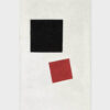Kazimir Malevich, Black Square and Red Square, 1915, Image is in Public Domain