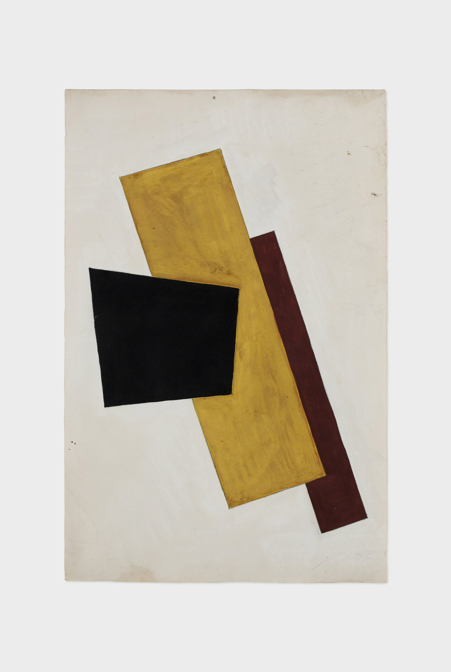 Ljubow Sergejewna Popowa, Composition in Black Gold and Brown, 1917, Image is in Public Domain