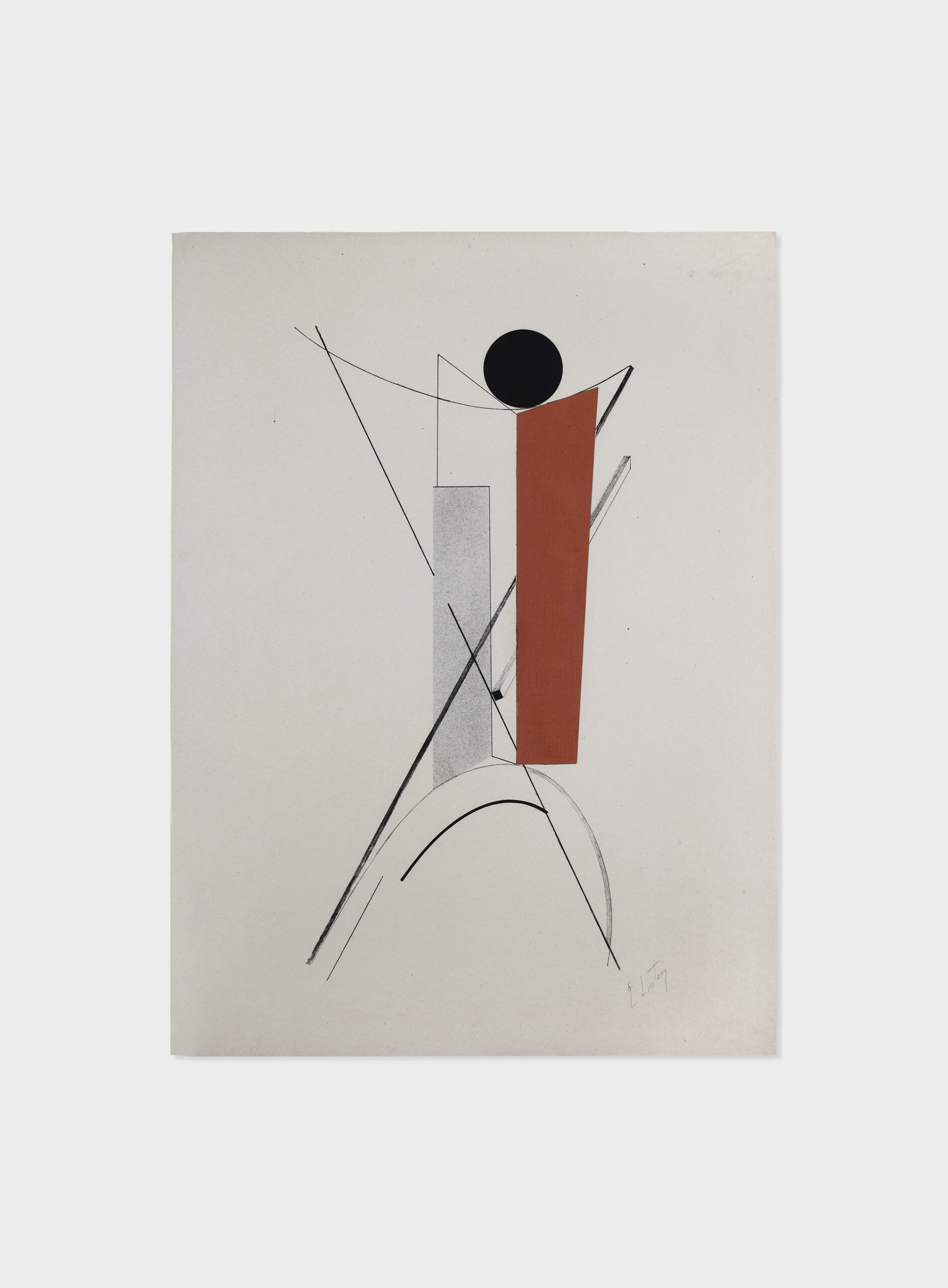 El Lissitzky, Kestner Portfolio, Proun 3, 1923, Image is in Public Domain