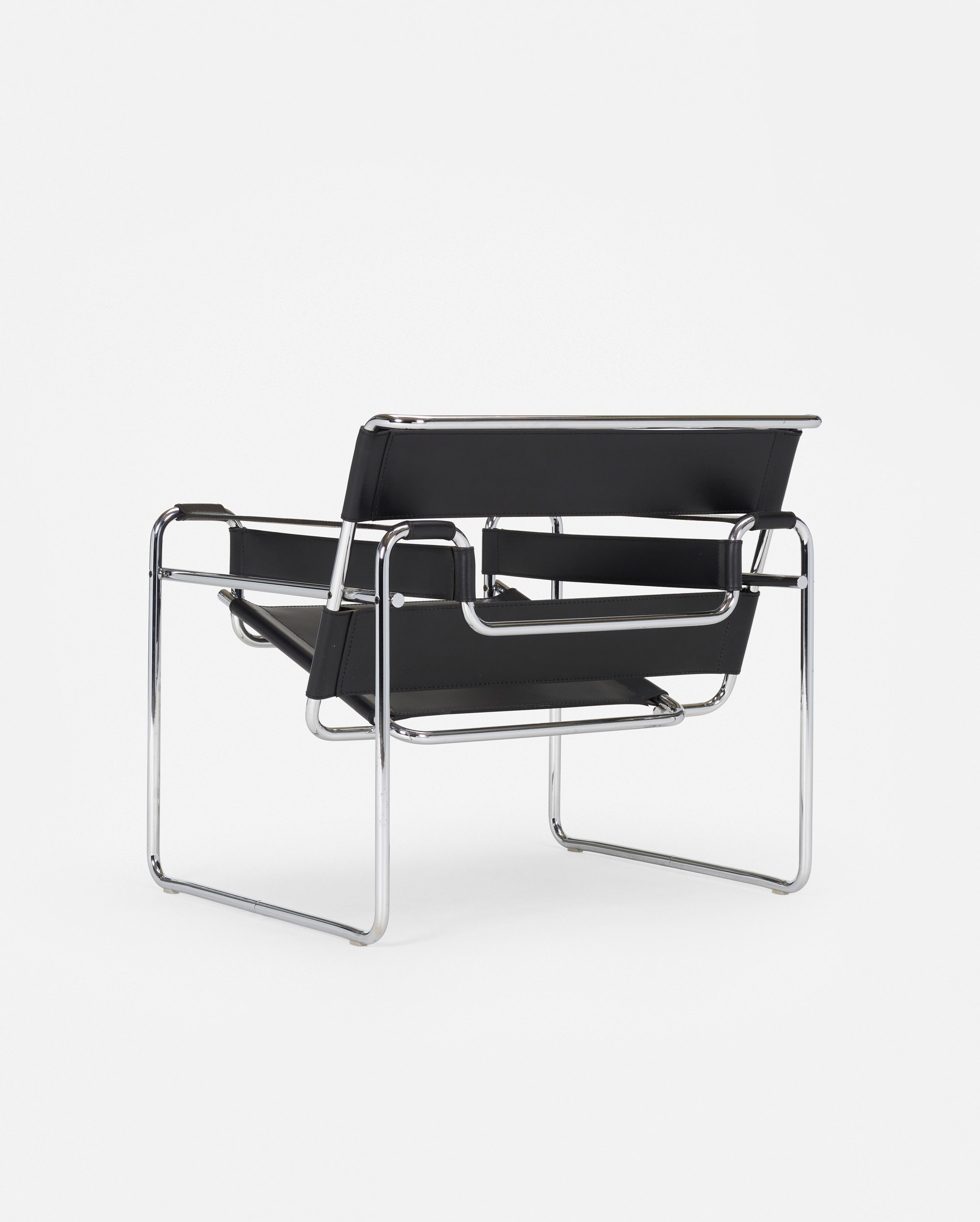 Marcel Breuer, Wassily chair, KnollStudio, Hungary, 1925 / c. 1990, chrome-plated steel, leather, 74 × 79 × 69 cm © Image Copyright by Wright Auction