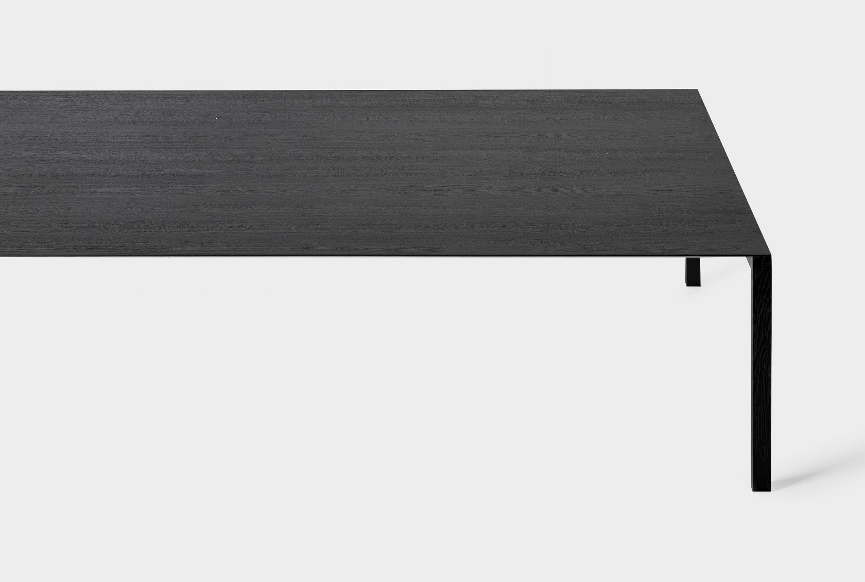 Thin-K Table by Luciano Bertoncini in Black