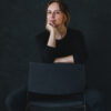 Antonia Ferrer sitting on a chair | In conversation with Antonia Ferrer