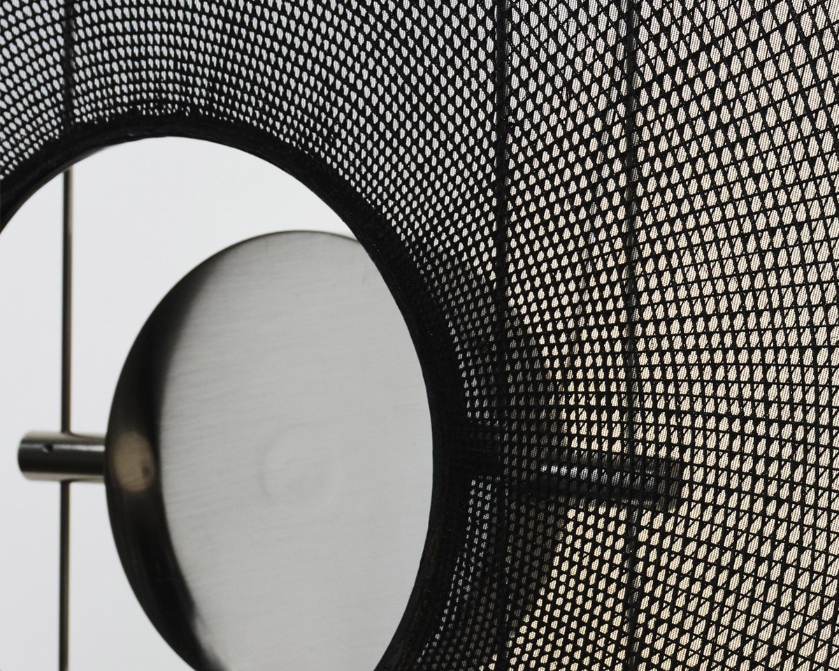 Detail of the Gat Lighting Collection by Studio Word in black | Aesence