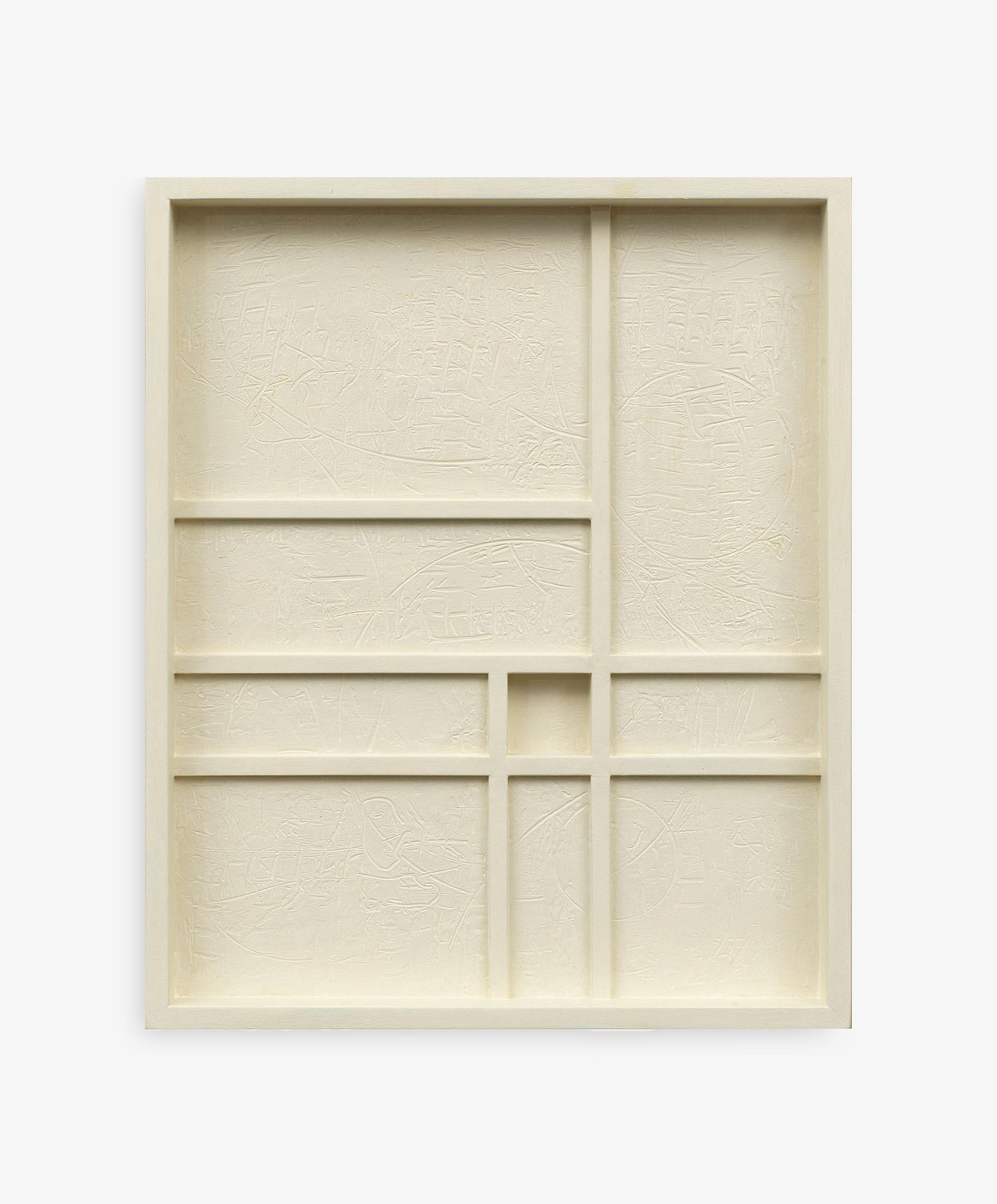 John Pittman, Albers Square, 2020, Alkyd/Wood Relief, 21.59 x 17.78 x 3.81 cm © The Artist via Regards Gallery