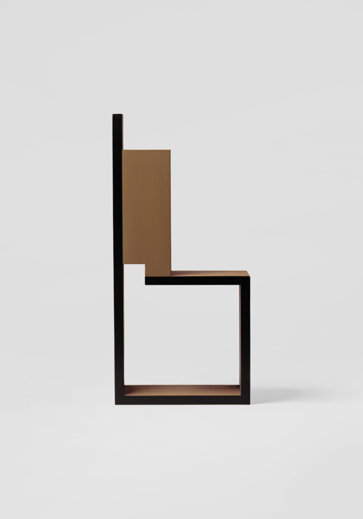 Generated minimalist chair design