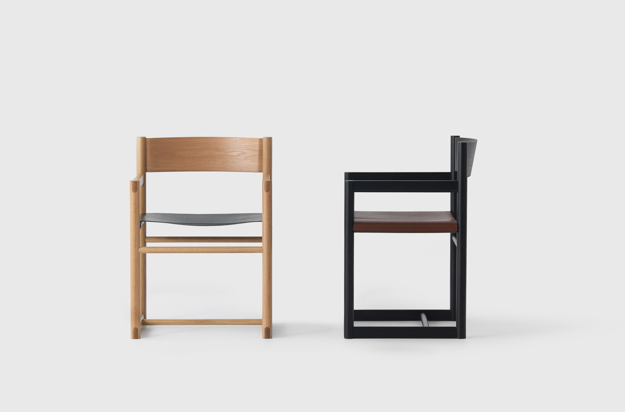 Two Minimalist Chairs designed by Simon James