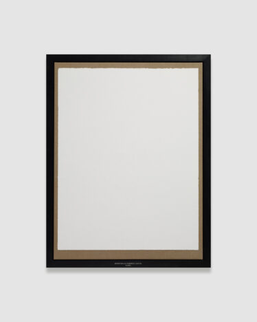 Elmgreen & Dragset, Kunsthalle Fridericianum, 2012, Wall colour taken from an exhibition wall at Kunsthalle Fridericianum, Kassel mounted on a frame stringed with canvas, framed in a black waxed oak frame, 176 × 136 × 4 cm © The Artist, Image Courtesy Victoria Miro