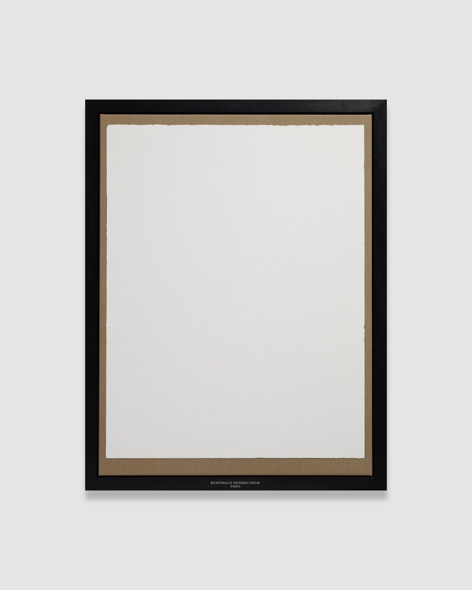 Elmgreen & Dragset, Kunsthalle Fridericianum, 2012, Wall colour taken from an exhibition wall at Kunsthalle Fridericianum, Kassel mounted on a frame stringed with canvas, framed in a black waxed oak frame, 176 × 136 × 4 cm © The Artist, Image Courtesy Victoria Miro