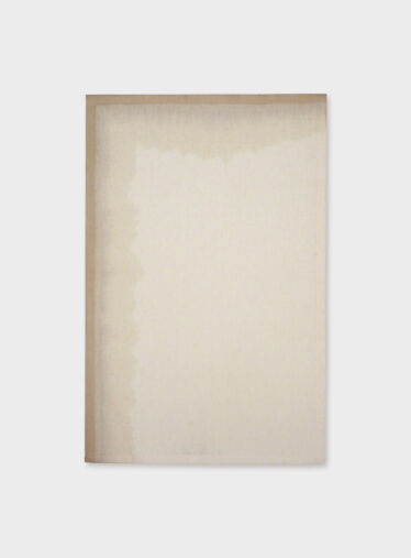 Koji Enokura, Untitled, 1978, Waste oil on cotton fabric, 117 × 76 × 5 cm © The Artist, Image Courtesy Tokyo Gallery + BTAP