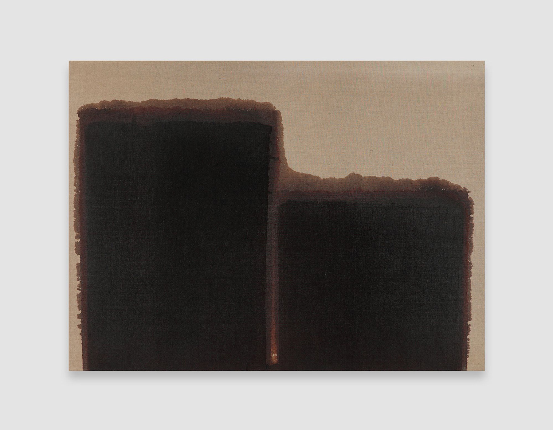 Yun Hyong-keun, Burnt Umber & Ultramarine , 1991, Oil on linen, 97.5 x 130.5 cm © The Artist, Image Courtesy David Zwirner