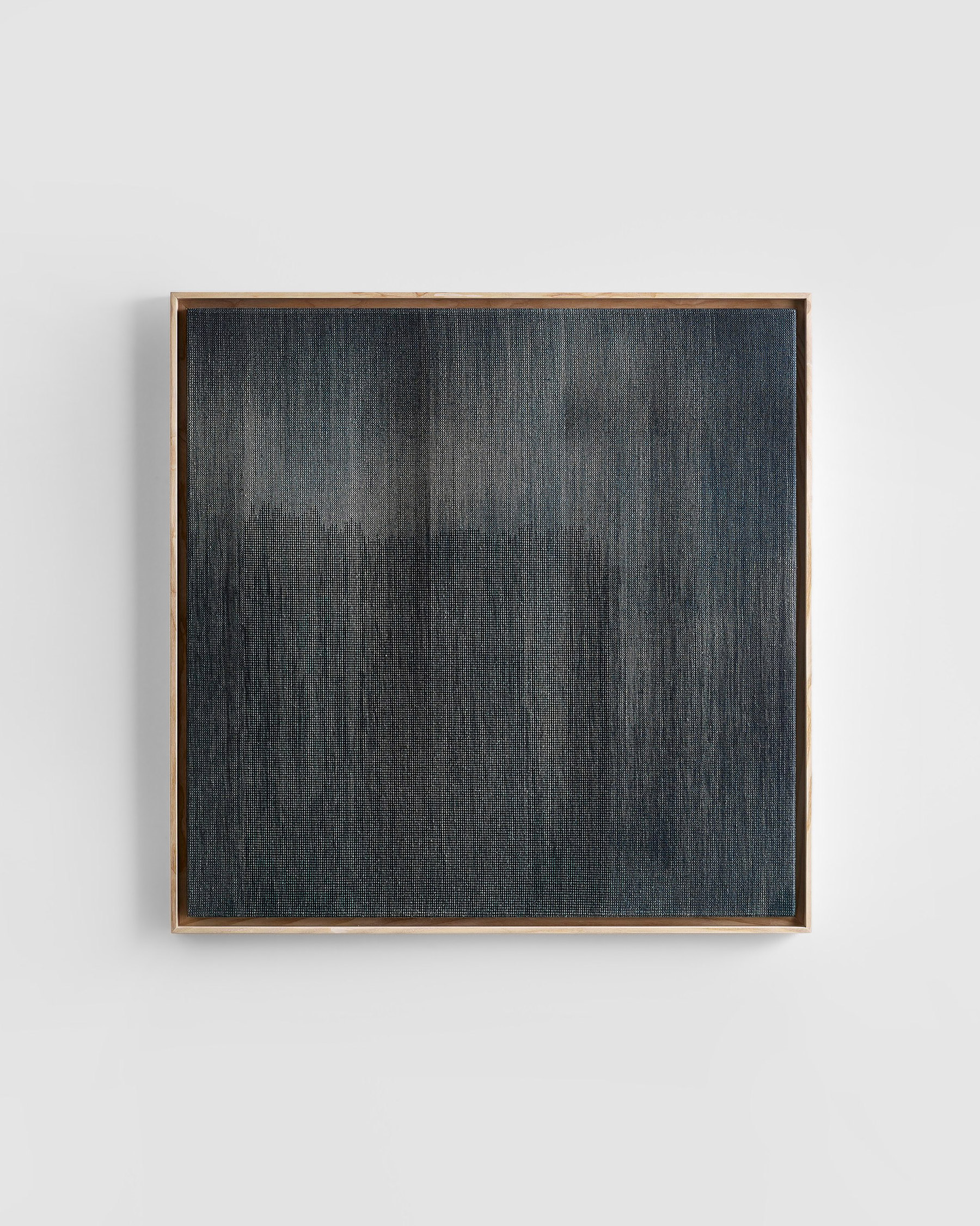 Line Nilsen, NATT II, 2022, Silk, Cotton, Paper, 75 cm x 75 cm © The Artist