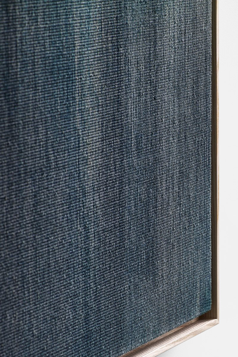Line Nilsen, NATT II, 2022, Silk, Cotton, Paper, 75 cm x 75 cm © The Artist
