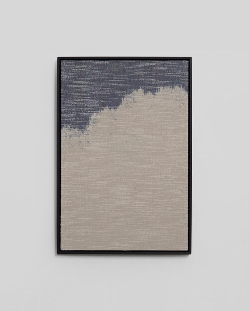 Line Nilsen, NOVEMBER II, Hand Painted Hand woven textile, 63 x 43 cm © The Artist