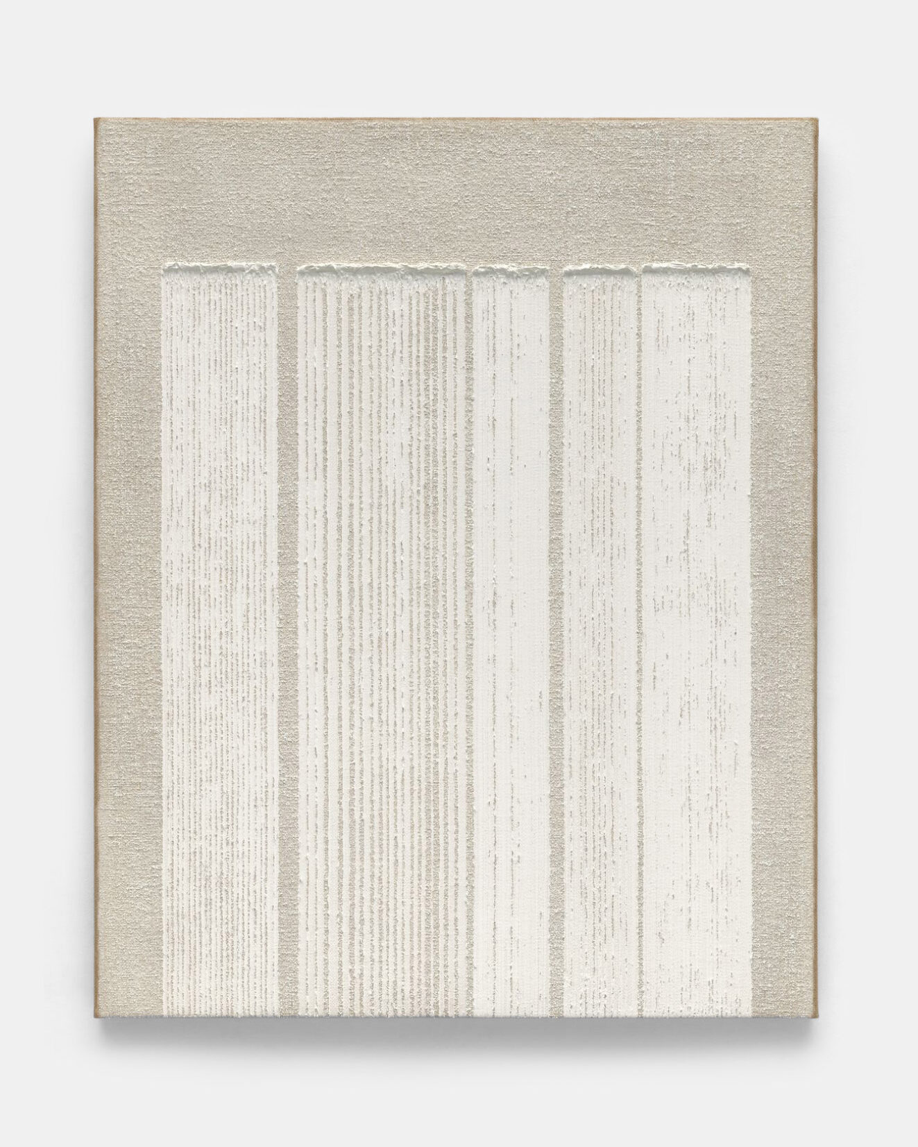 Ha Chong-hyun, Conjunction 22-19, 2022, Oil on hemp cloth, 162 × 130 cm © The Artist, Image Courtesy Almine Rech
