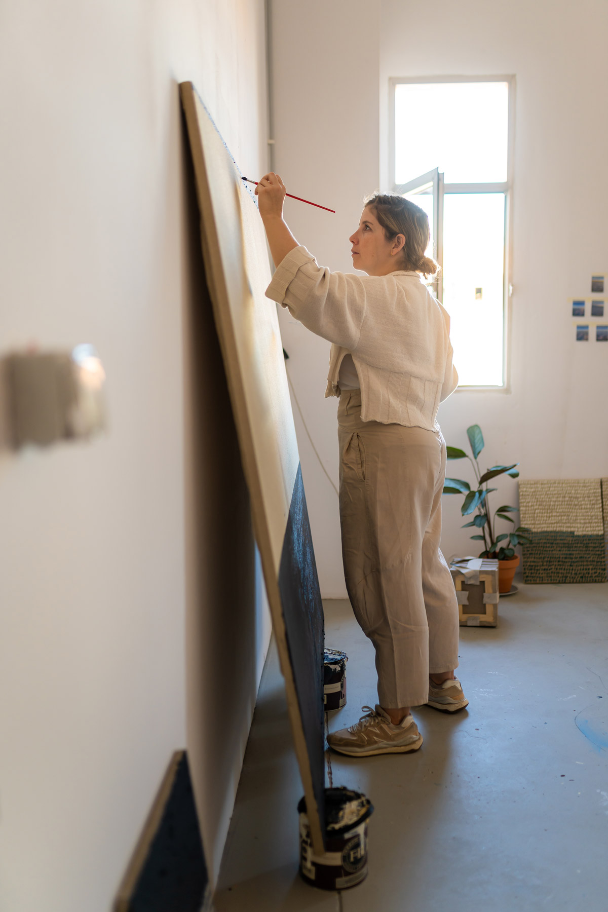 Maria Yelletisch in her studio