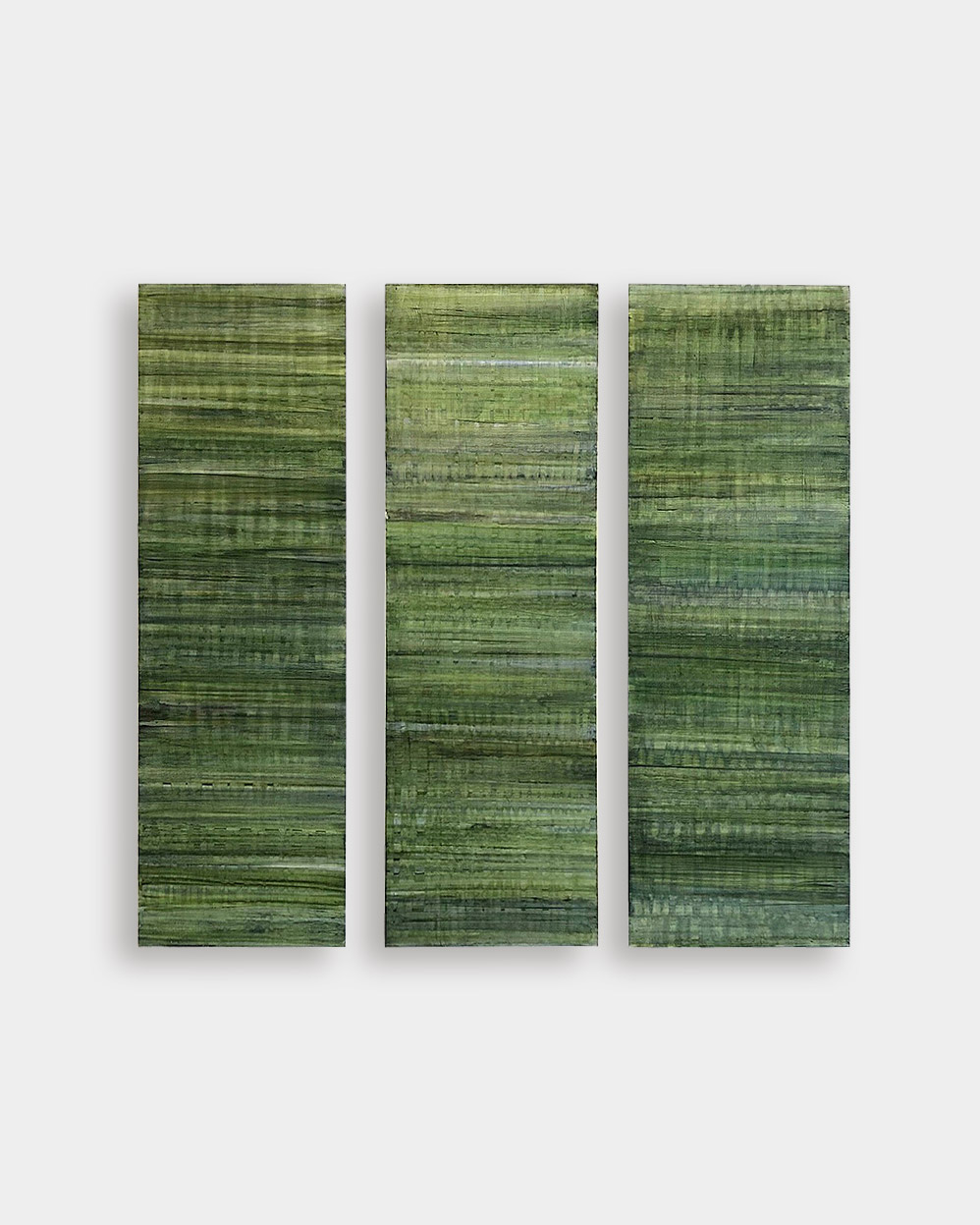 Ginny Fox, C22-9, 2022, acrylic on three panels, 91 x 30,5 x 5 cm each panel © The Artist