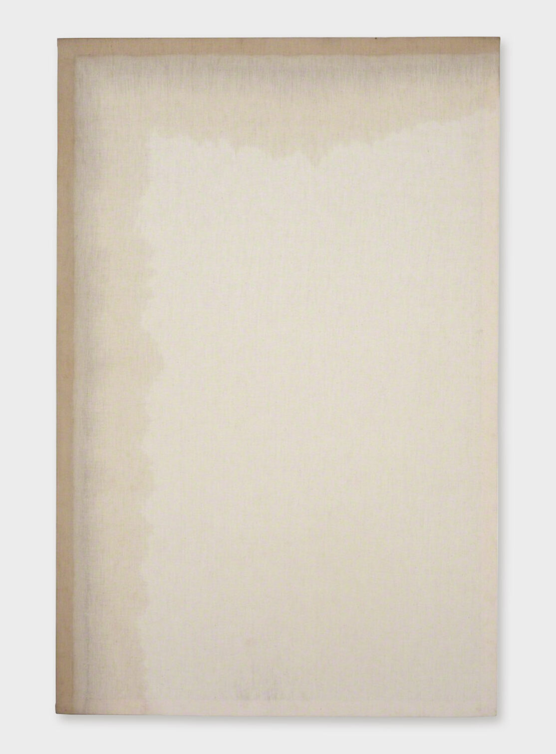 Koji Enokura, Untitled, 1978, Waste oil on cotton fabric, 117 × 76 × 5 cm © The Artist, Image Courtesy Tokyo Gallery + BTAP
