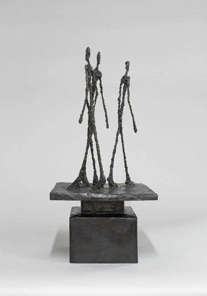 Alberto Giacometti. Three Walking Men. 1948. Fondation Giacometti © Succession Alberto Giacometti / Adagp, Paris, 2024