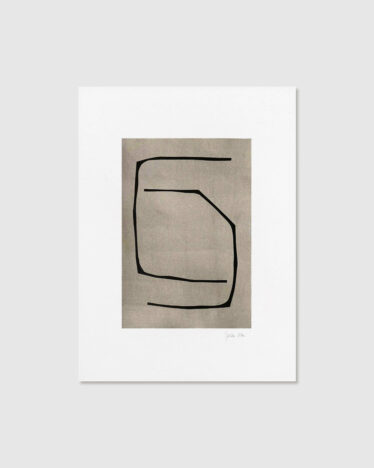 Julita Elbe, "Stone and gap" No.67, 2021, paper collage, acrylic and paper (20x30cm) on watercolor paper 300g (36x48cm)