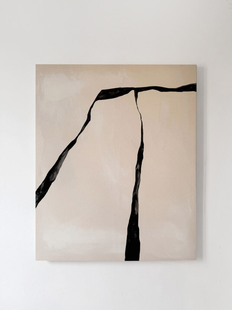 Alicia Gimeno, Form & Line 7, Mixed Medium on Canvas, ca. 122 cm x 99 cm © The Artist, Image Courtesy Escat Gallery