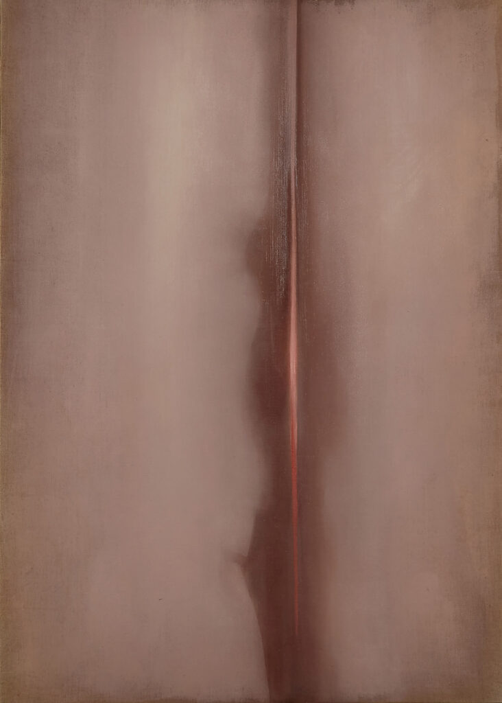 Gwenyth Fugard, 'In the Margins I', 2025, oil on linen, 114.5 x 82.5 cm © The Artist, Image Courtesy Lane Gallery London