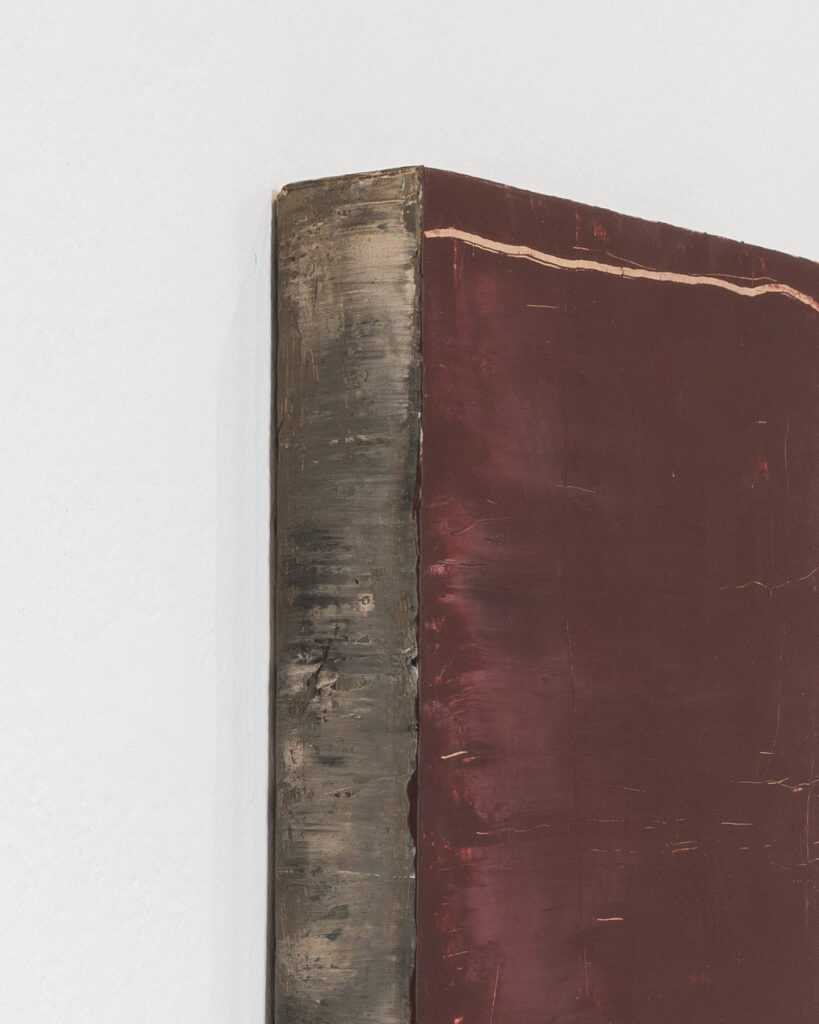 Detail of "DOUBT 9", 2024, mixed media on canvas, 55 x 46 x 7.5 cm. Photography Sarah Dorweiler / Aesence