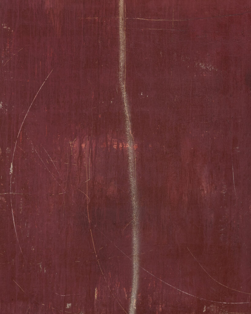 Detail of "DOUBT 1", 2024, mixed media on canvas, 180 x 165 x 4.5 cm. Photography Sarah Dorweiler / Aesence