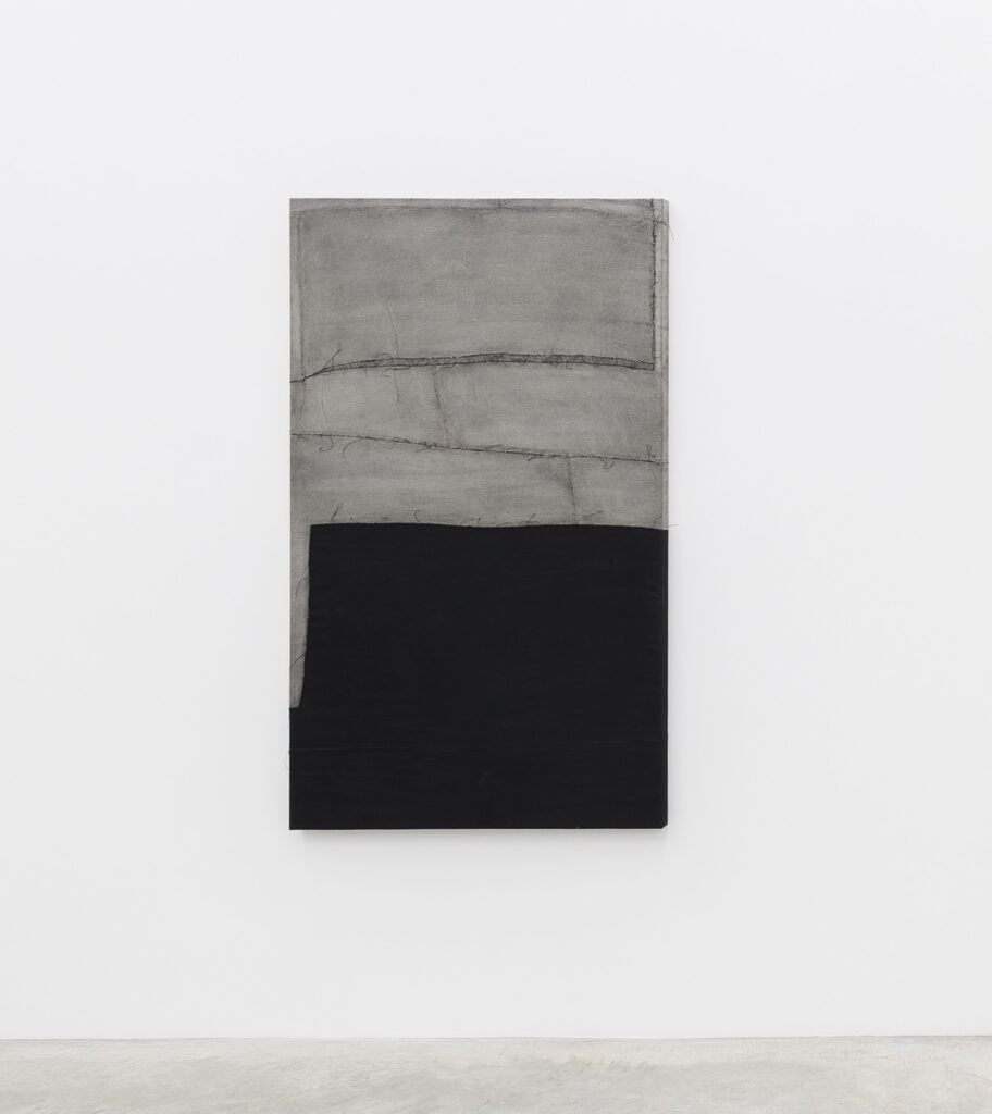 Asger Dybvad Larsen, 2018, Untitled, mixed media on canvas, 150 x 190 cm © The Artist, Photography by Sebastiano Luciano, Image Courtesy Galerie Ronaldo Anselmi