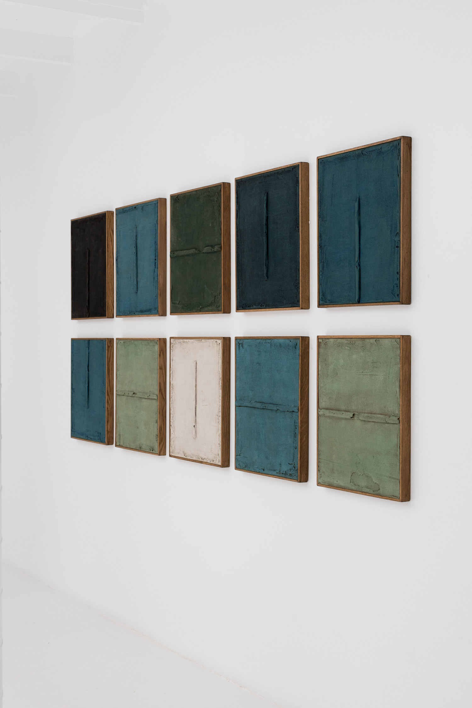 Installation view of Antonia Ferrer "T-10" on view at Alzueta Sèneca, May 2025 © The Artist, Image Courtesy Alzueta Gallery