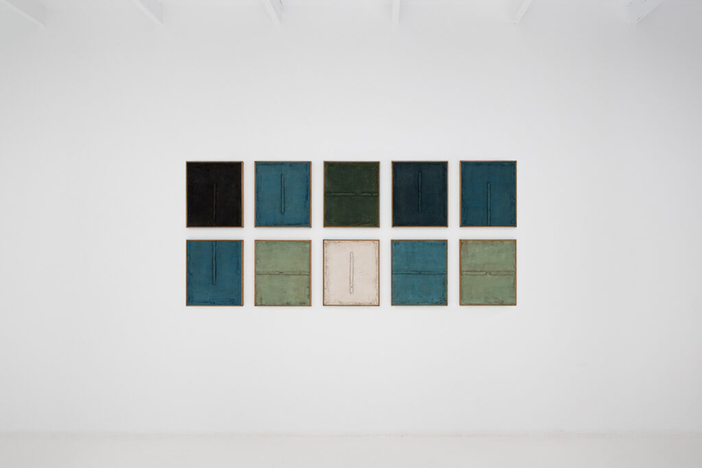 Installation view of Antonia Ferrer "T-10" on view at Alzueta Sèneca, May 2025 © The Artist, Image Courtesy Alzueta Gallery