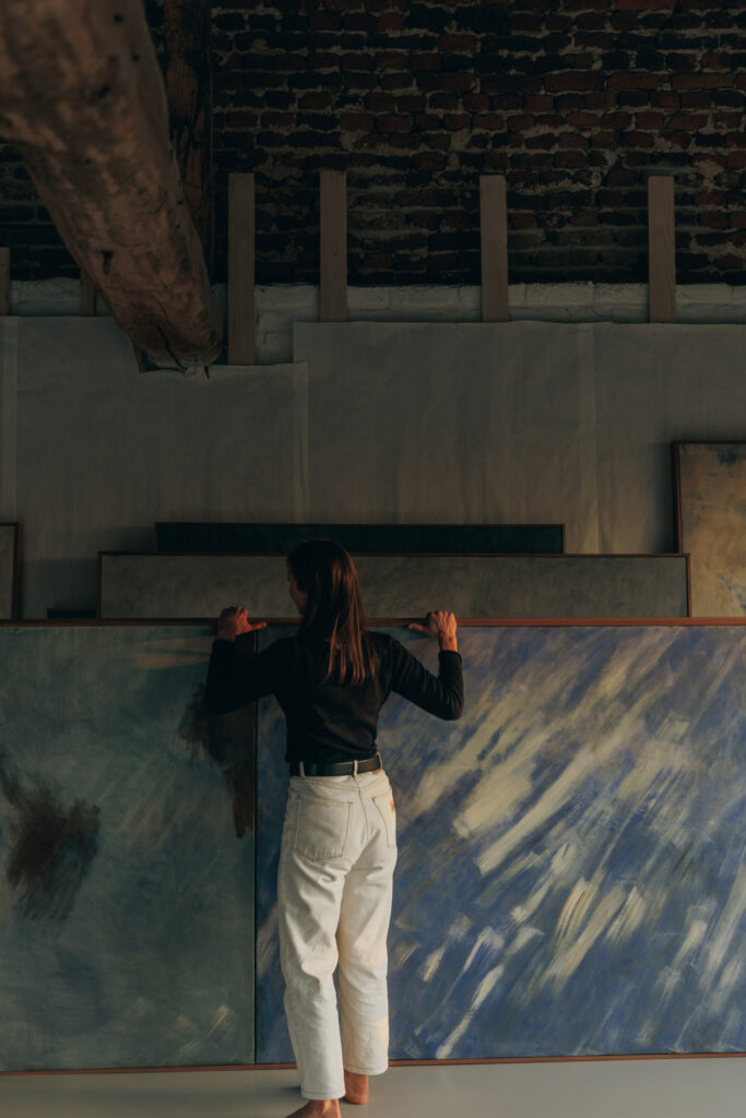 Nuria Maria's Studio © Richard Gaston, Image Courtesy Cadogan Gallery