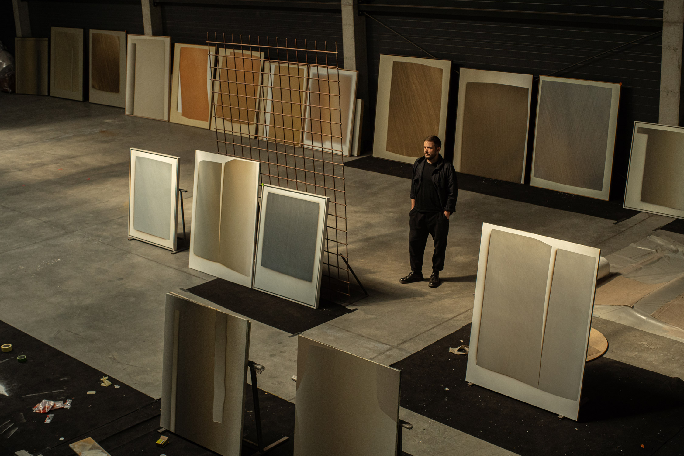 Tycjan Knut in his studio. Photography by Anemona Knut