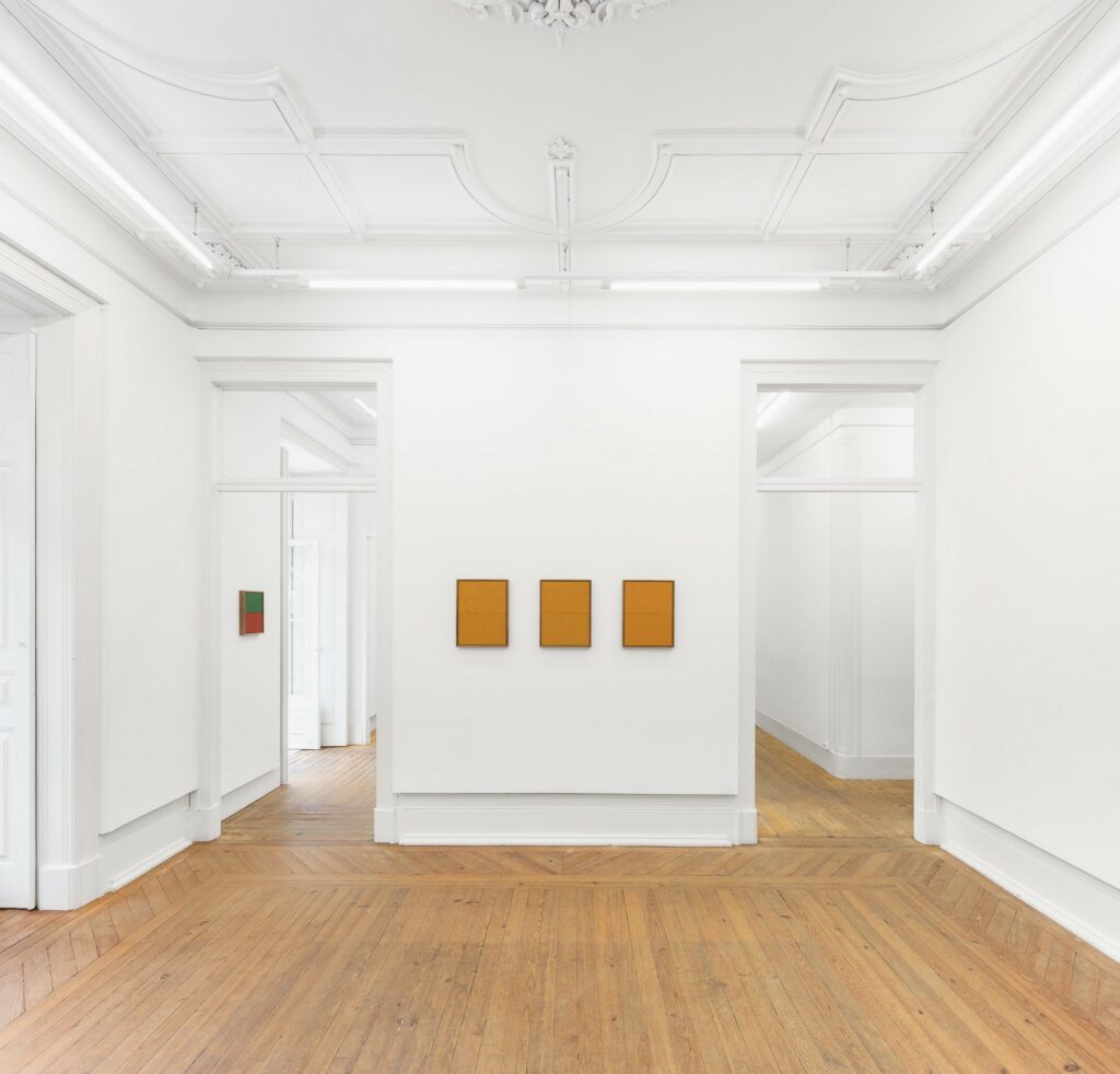 Installation View of Johnny Abrahams 'Honey in the hay, hail in the heather' at Encounter Lisboa, 2025 © The Artist, Courtesy Encounter Lisboa, Photography Photodocumenta