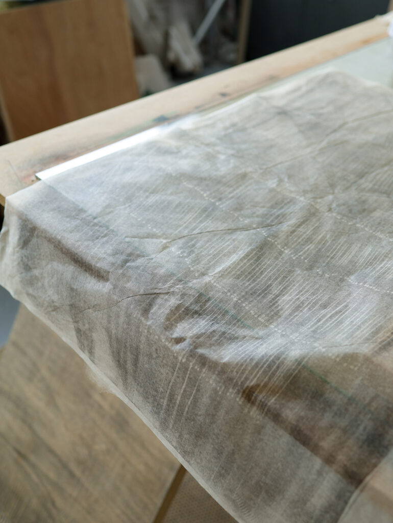 The working process - Print of Kristas works.